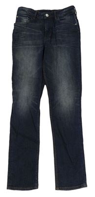 Tmavomodré skinny fit rifle H&M