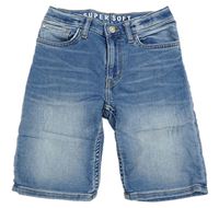 Světlemodré slim fit super soft teplákové rifle H&M