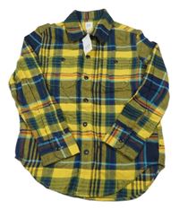 Nové - okrovo-kostkovaná košile GAP