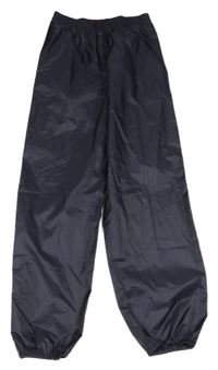 Tmavomodré šusťákové nepromokavé funkční kalhoty q