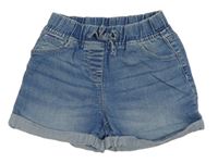 Modré riflové kraťasy s mašlí Next