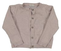 Světlefialový melírovaný propínací crop svetr Next