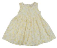 Bílo-žluté kytičkované šaty LC WaIKIKI