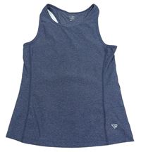 Tmavomodrý melírovaný sportovní top Tchibo
