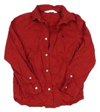 Červená košile s výšivkou H&M