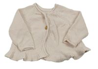 Pudrový propínací svetr Mothercare