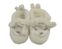 Bílé chlupaté capáčky s ovcemi vel. 15/16
