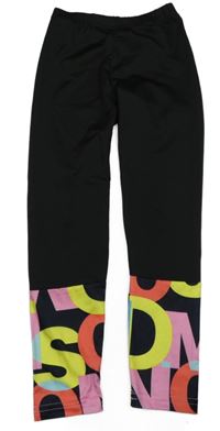 Černé legíny s písmeny Shein