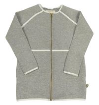 Šedý melírovaný kabátek