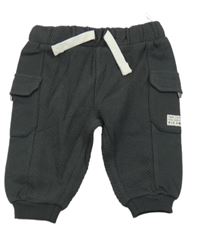 Antracitové cargo tepláky C&A