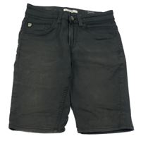 Antracitové riflové regular fit kraťasy Garcia