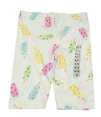 Nové - Bílé elastické kraťasy s nanuky Dunnes