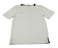 Bílé sportovní funkční tričko Kipsta