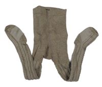 Hnědé vzorované punčocháče H&M