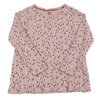 Růžové puntíkaté triko Lupilu