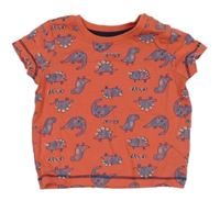 Jahodové tričko s dinosaury Matalan