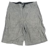 Šedé plátěné chino kraťasy H&M