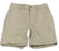 Světlebéžové plátěné chino kraťasy River Island