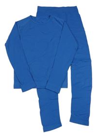 2 set - Modré funkční thermo triko + spodní funkční kalhoty Crivit