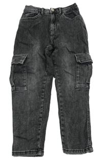 Černé skinny rifle s kapsami Zara
