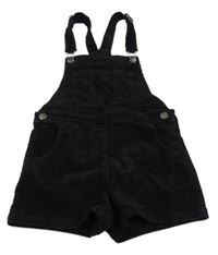 Černé laclové manšestrové kraťasy Next