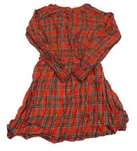 Červeno-zelené kostkované lehké šaty H&M