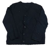 Tmavomodrý lehký propínací svetr Matalan