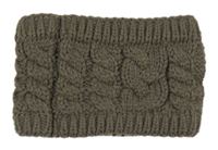 Hnědý vzorovaný pletený nákrčník 