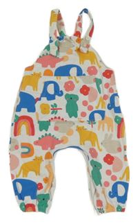 Bílo-barevné laclové tepláky s obrázky Next