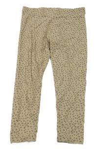 Béžové vzorované legíny George