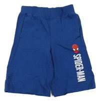 Tmavomodré teplákové kraťasy se Spidermanem 