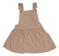 Světlerůžové laclové manšestrové šaty s kapsou Primark