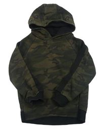 Khaki army mikina s kapucí Primark