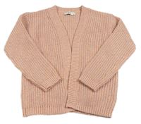Růžový svetrový cardigan C&A
