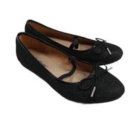 Černé třpytivé baleríny vel. 34