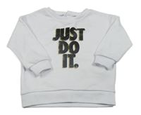 Bílá mikina s nápisem Nike