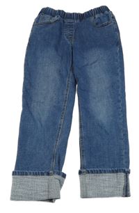 Tmavomodré zateplené džegíny 