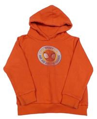 Jahodová mikina se Spidermanem a kapucí Disney