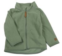Zelená fleecová propínací mikina H&M