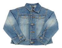 Modrá riflová crop bunda H&M