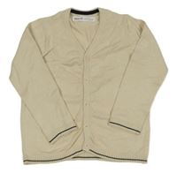 Béžový propínací svetr