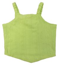 Neonově zelený crop top s madeirou Matalan