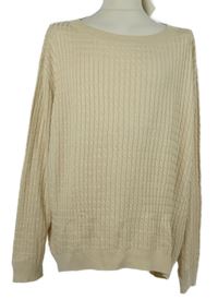 Pánský béžový vzorovaný svetr 