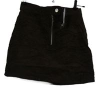 Nové - Dámská hnědá manšestrová sukně Primark 