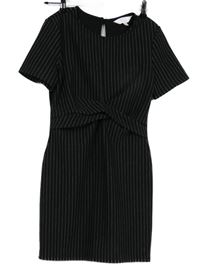 Dámské černé proužkované šaty Miss Selfridge