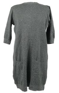Dámské šedé melírované svetrové šaty Atmosphere 