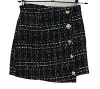 Dámská černo-bílá kostkovaná pletená sukně Shein 