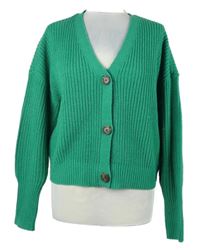 Dámský zelený propínací crop svetr Vero Moda 