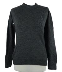 Dámský tmavošedý vlněný svetr Armani Jeans