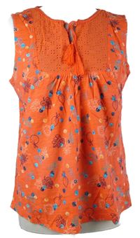 Dámská korálová halenka s potiskem Mantaray 